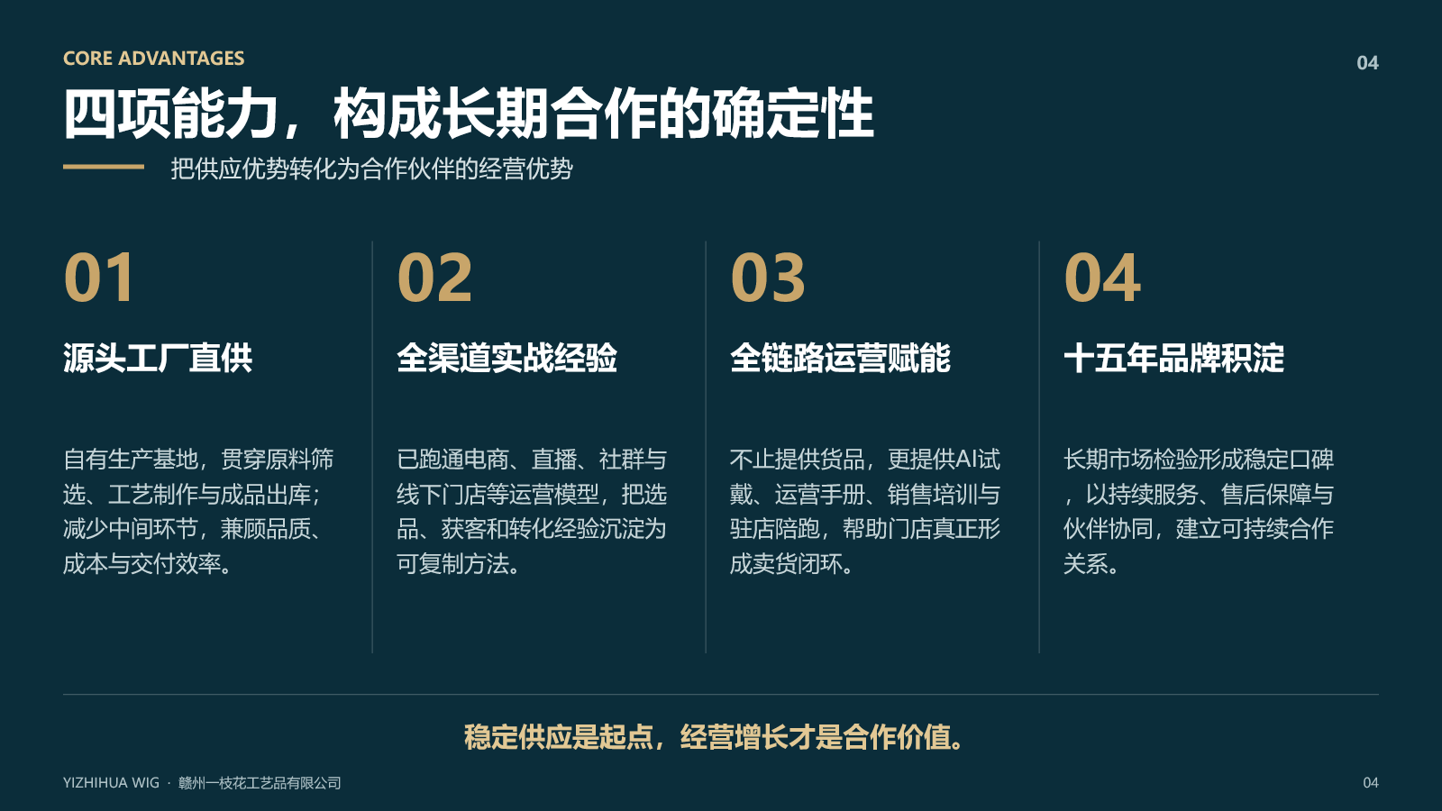 一枝花核心优势